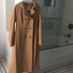 Tan trench style coat